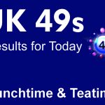 UK49s Teatime Results Today Monday 8 April 2024